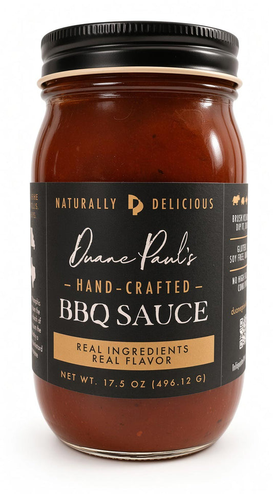 Duane Paul's Hand-Crafted BBQ Sauce jar